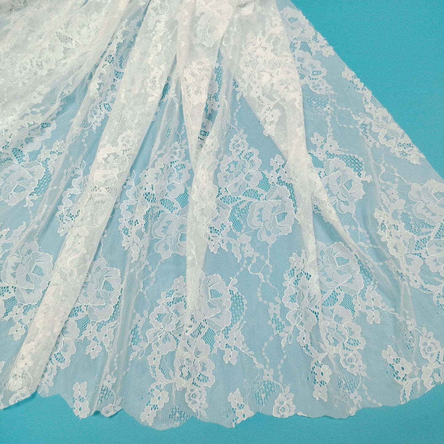 freedombeauty|Hot Selling In Stock Connected Large Flower Similar Mesh Hollow Out Dress Base Children's Clothing Accessories