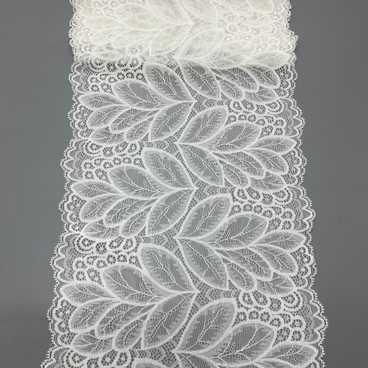 freedombeauty|20CM Outerwear and Underwear Garment Accessories Pure White Elastic Hollow Lace Nylon Lace