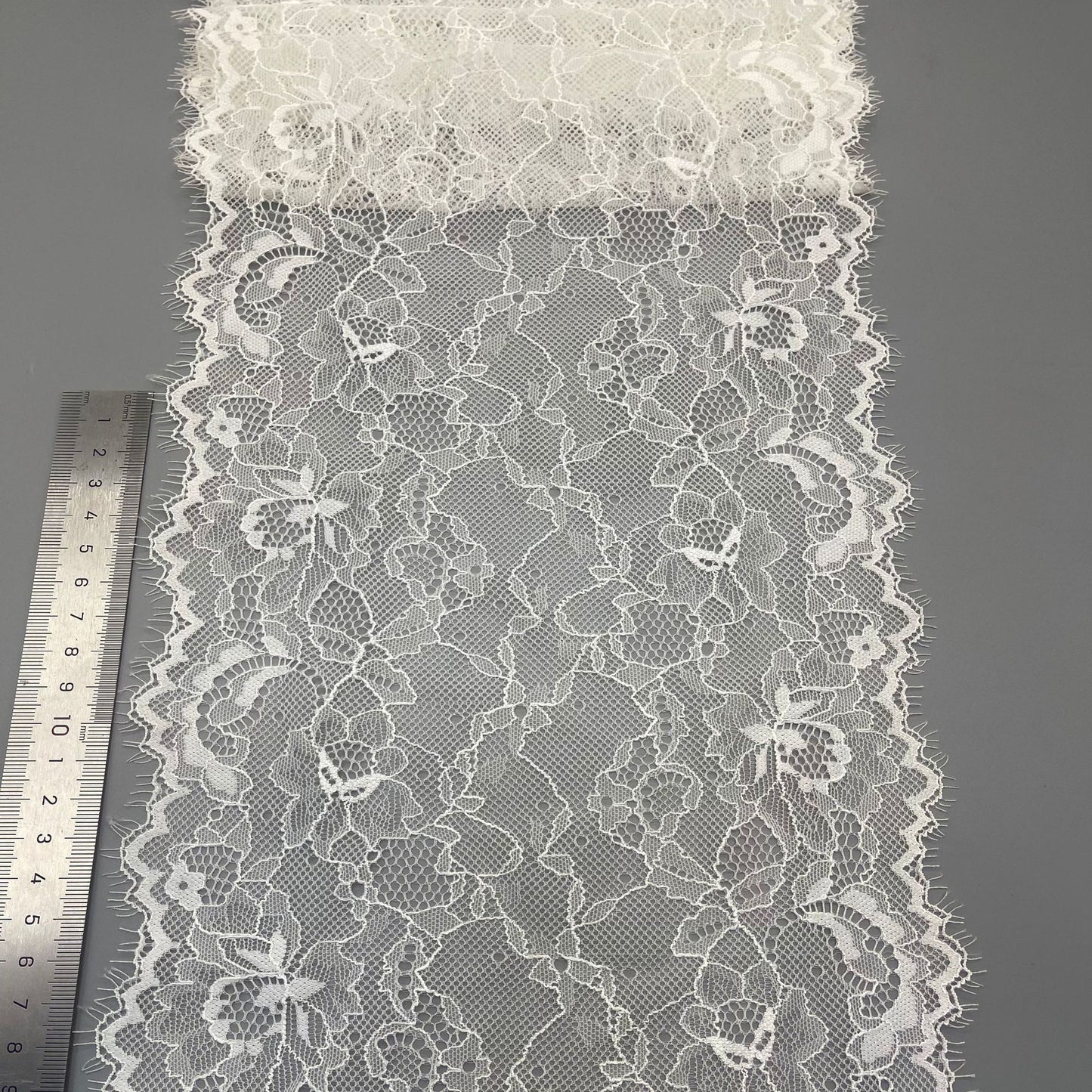 freedombeauty|21cm Eyelash Elastic Underwear DIY Wedding Dress Accessories Nylon White Hollow Lace Trim Design