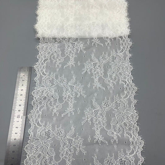 freedombeauty|20CM Elastic Eyelash Nylon Lace Trim Elastic Lace Trim Wedding Dress Lingerie Gloves Socks Accessories