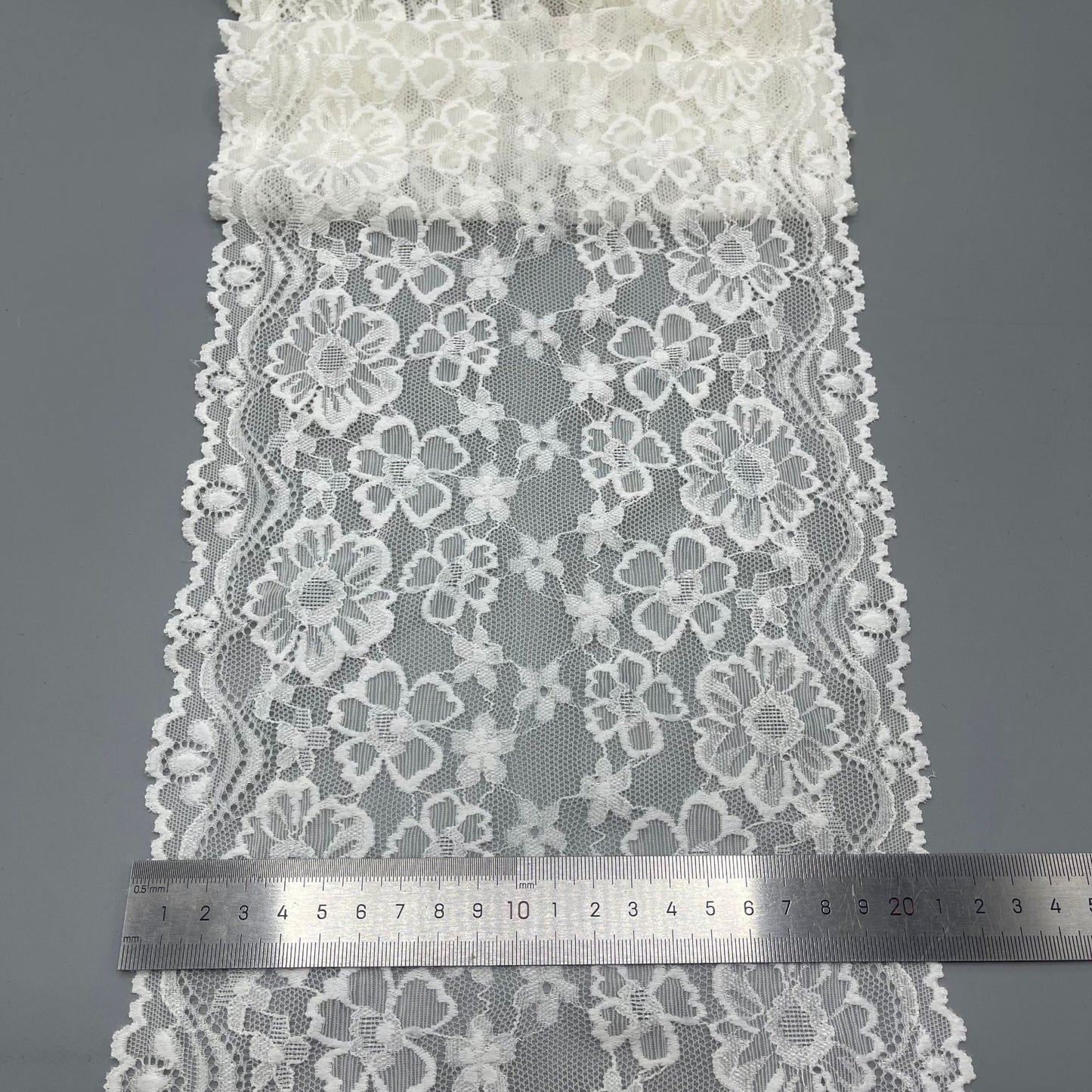 freedombeauty|20CM Nylon Lace Trim Elastic Lace Trim for Underwear Skirt Hem Gloves Socks Accessories