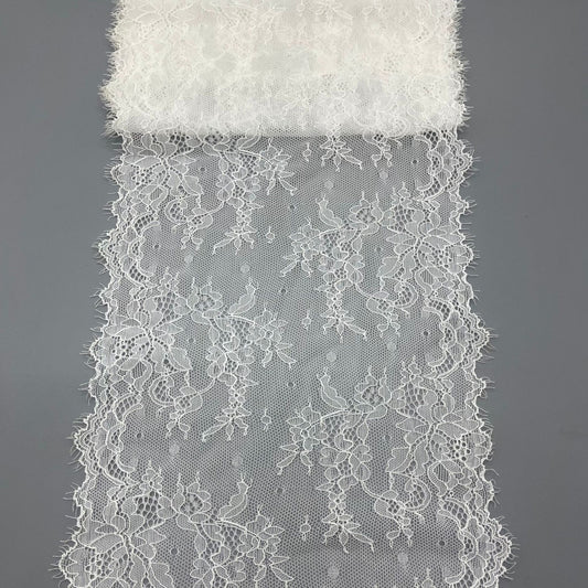 freedombeauty|20CM Elastic Eyelash Nylon Lace Trim Elastic Lace Trim Wedding Dress Lingerie Gloves Socks Accessories