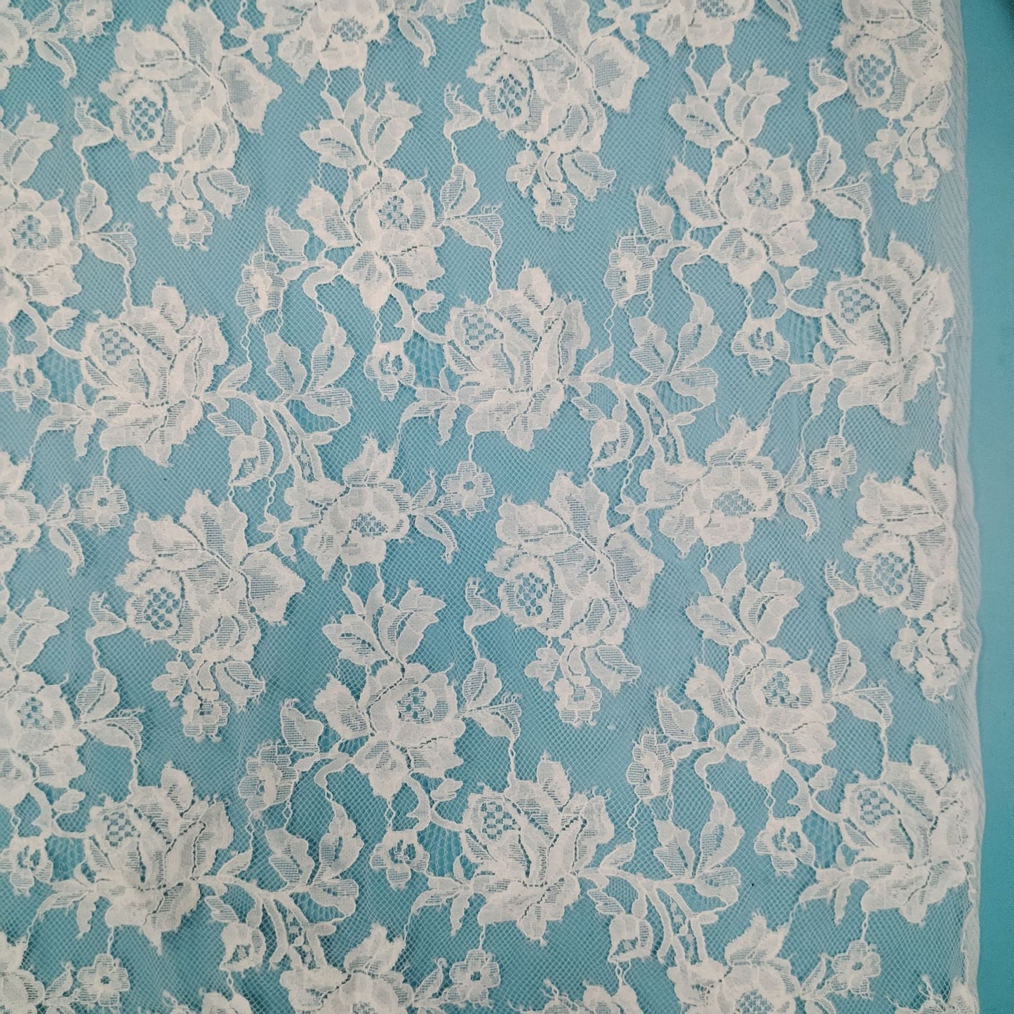 freedombeauty|Brocade Cotton Eyelash Lace Fabric Rose Pattern Full Fabric Women's Clothing Dress Accessories Wedding Dress Fabric