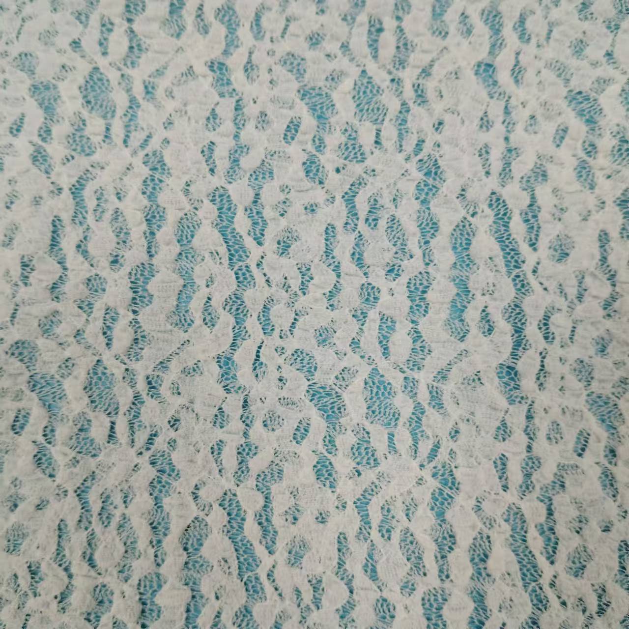 freedombeauty|Bubble Fabric Nylon Lace Fabric Thin Striped Floral Lace Fabric Base Women's Clothing Dress Lace Accessories Fabric