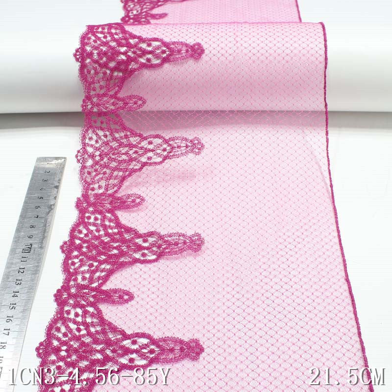 【1pack】-Freedombeauty | Two-Color Lace Mesh Polyester Thread Embroidery Lace Accessories Curtain Sofa Cushion Decorative Textile Accessories