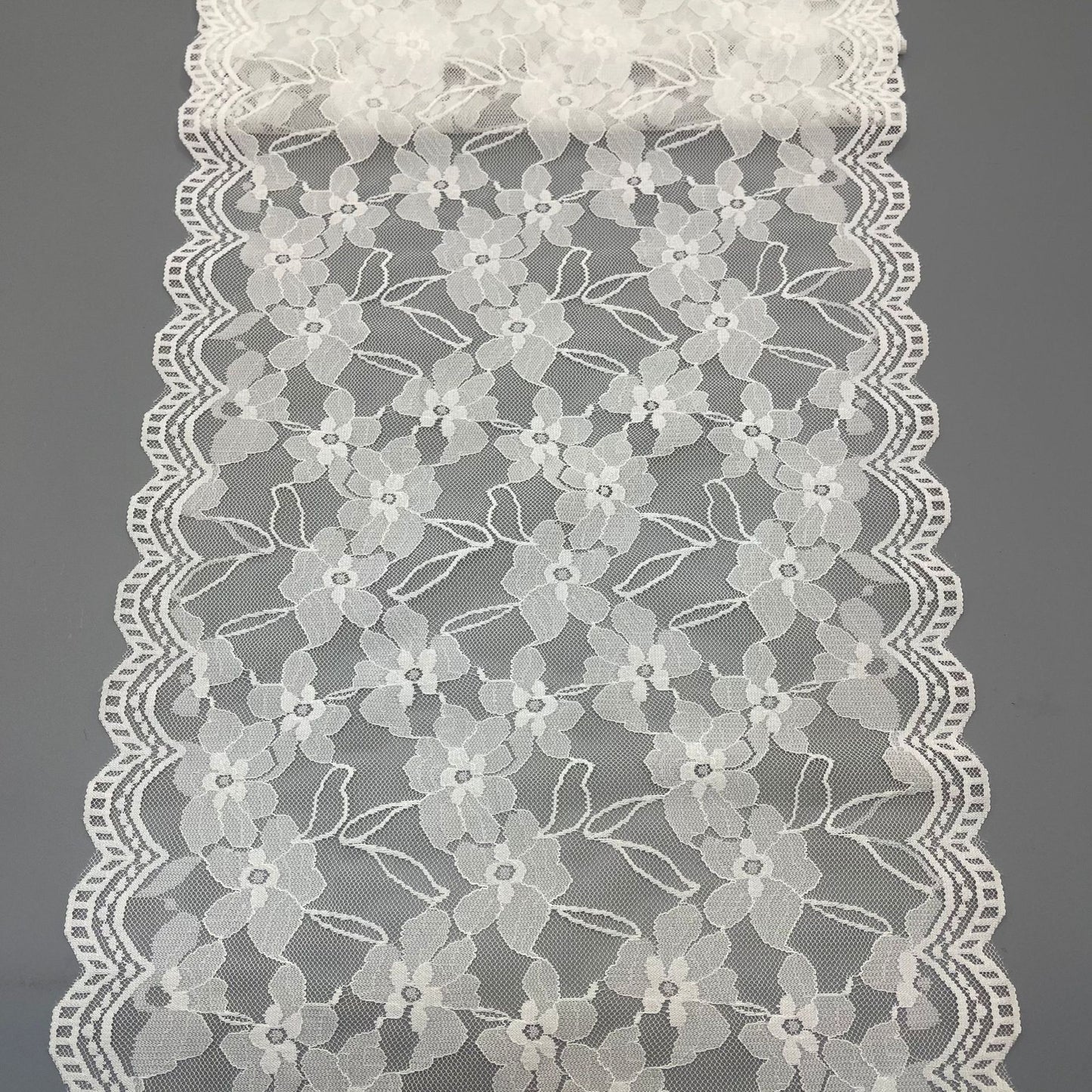 freedombeauty|24CM Wedding Dress Accessories White Lace Elastic Hollow Lace Nylon Trim