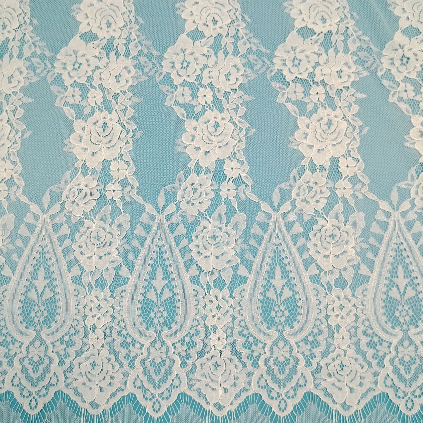 freedombeauty|Hot-Selling Cotton Lace Fabric Soft Skin-Friendly High Elasticity Classic Pattern Women's Wedding Dress Skirt Lace Fabric