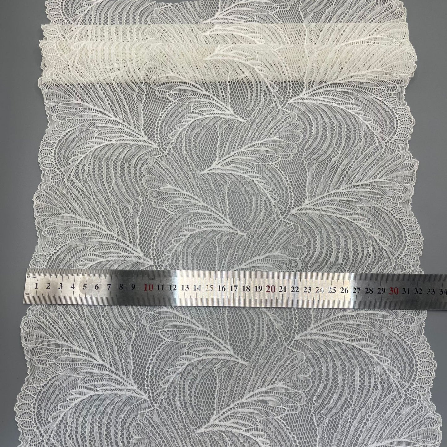 freedombeauty|33CM Elastic Lace Trim Supplies Suitable for Various Clothing and Home Decor