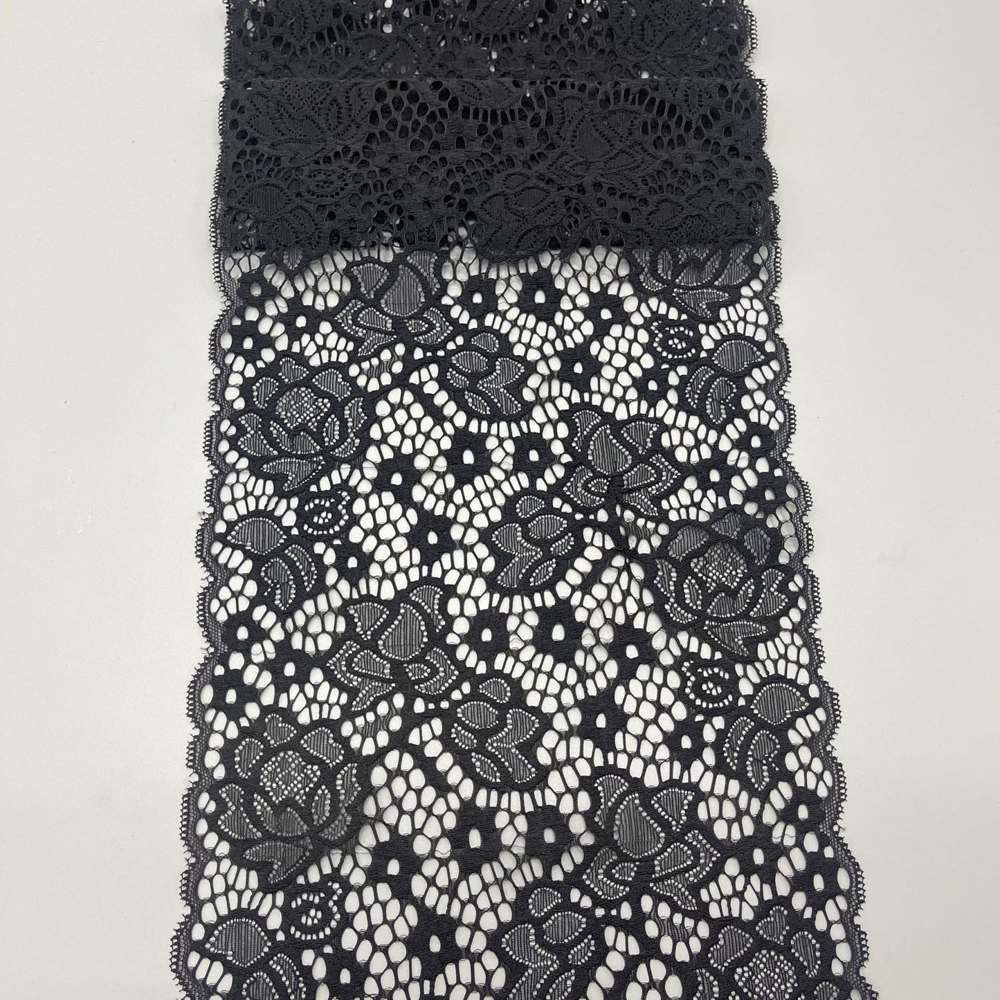 freedombeauty|20CM Wedding Dress Handmade Accessories White Nylon Elastic Hollow Lace Design DIY Lace