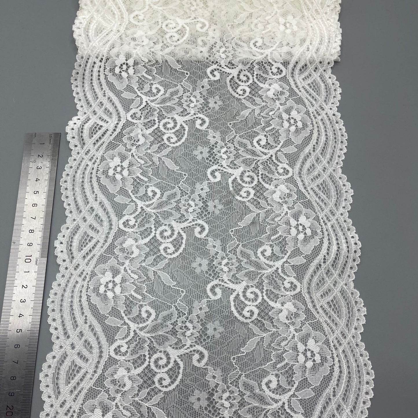 freedombeauty|22CM In-Stock High-Quality Elastic Lace Trim Suitable for Various Scenes Processing
