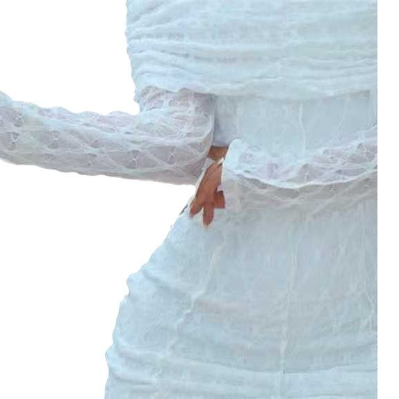 freedombeauty|Hot Bubble Lace Fabric Elegant Soft Dress Fashion Gown Wedding Dress Accessories Decorative Lace Fabric Cuffs