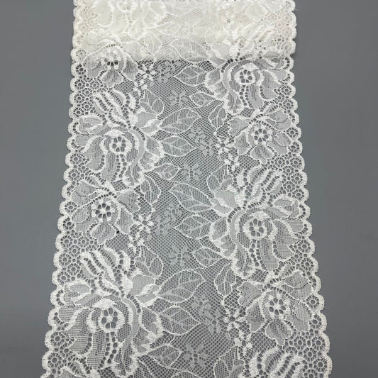 freedombeauty|17cm Underwear Wedding Dress Accessories White Nylon Hollow Lace Trim Custom Lace Pattern