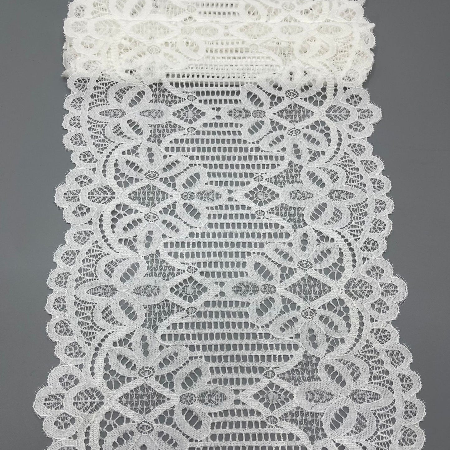 freedombeauty|23CM Nylon Lace Trim Elastic Lace DIY Wedding Dress Home Textile Decoration Accessories