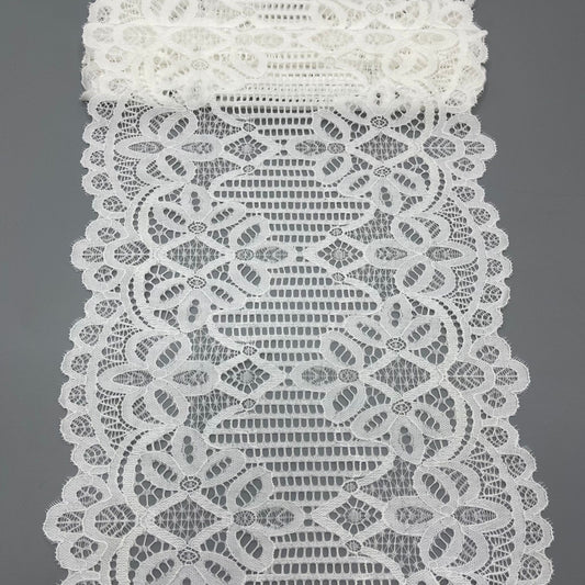 freedombeauty|23CM Nylon Lace Trim Elastic Lace DIY Wedding Dress Home Textile Decoration Accessories