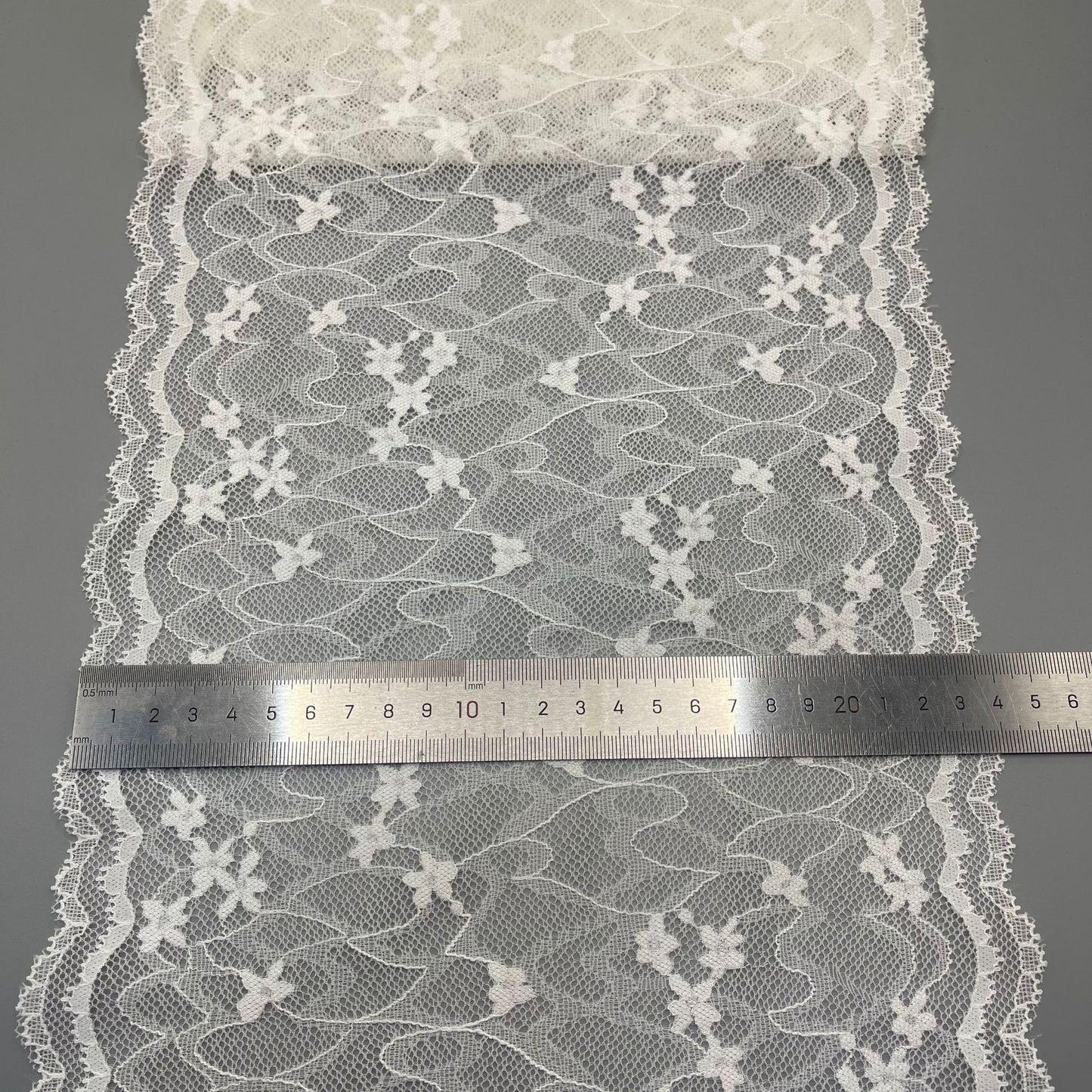 freedombeauty|24CM Wavy Edge Water-Soluble Lace Trim for Lingerie, Clothing, Wedding Dress Accessories, DIY Decoration