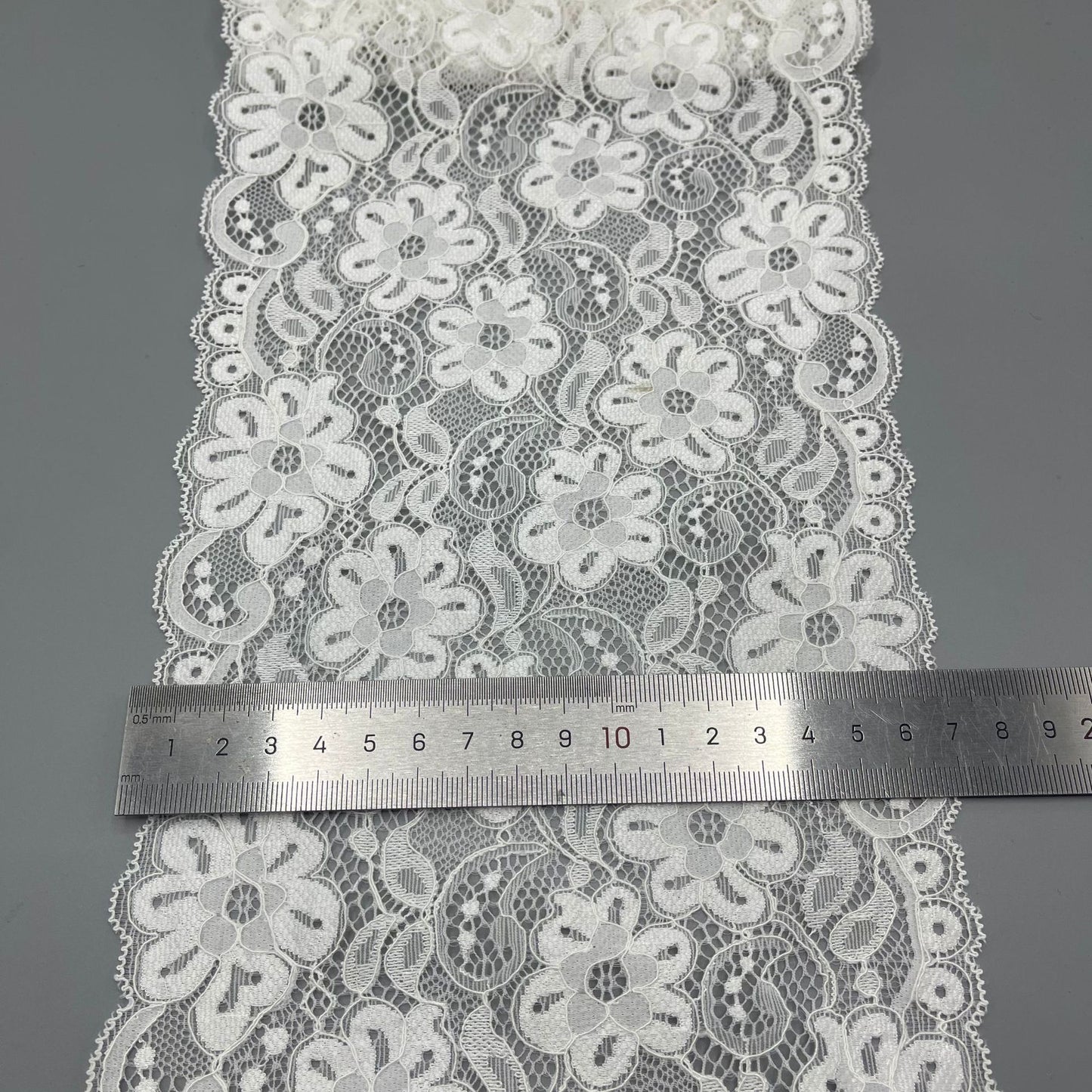 freedombeauty|17CM Elastic Lace Trim In Stock Suitable for Clothing Making