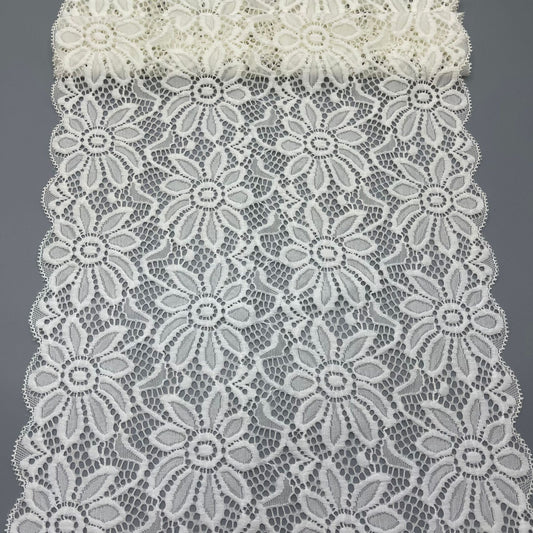 freedombeauty|28cm European and American Lace Handmade Wedding Dress Accessories Nylon Hollow Lace Trim High-end Design Edging