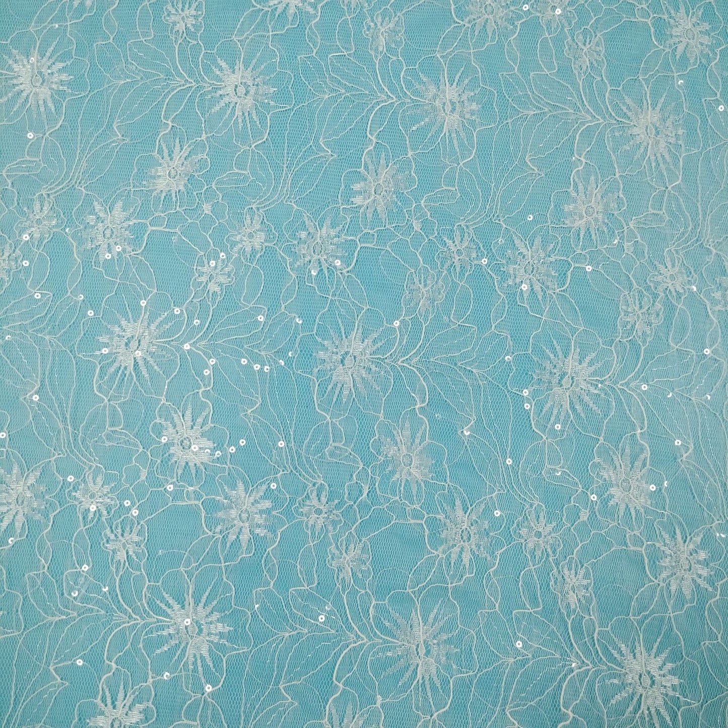 freedombeauty|Sequin Lace Fashion Women's Clothing Chrysanthemum Mesh Shawl Thin Fashion Wedding Dress Series Children's Clothing Mesh Jacquard Hollow Out