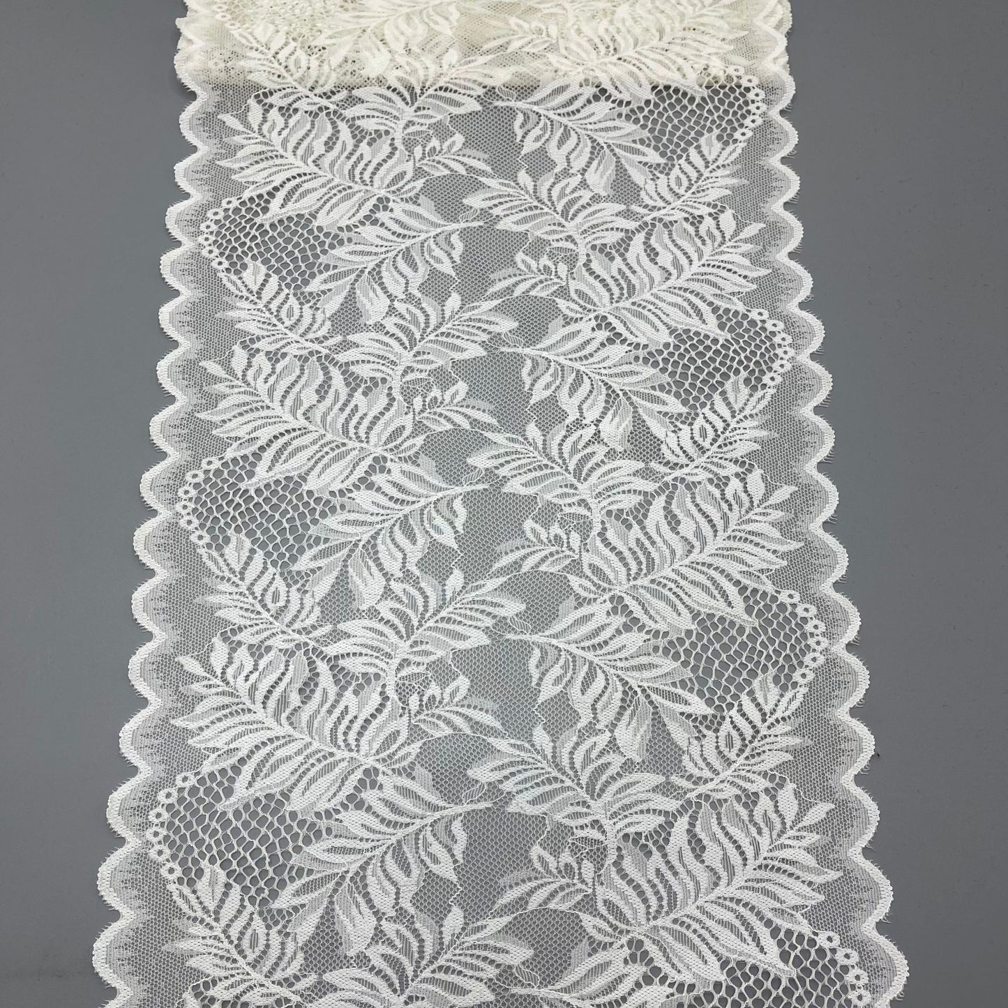 freedombeauty|24CM Underwear Hollow Lace Nylon White Elastic Lace Trim Wedding Dress Accessories Edging