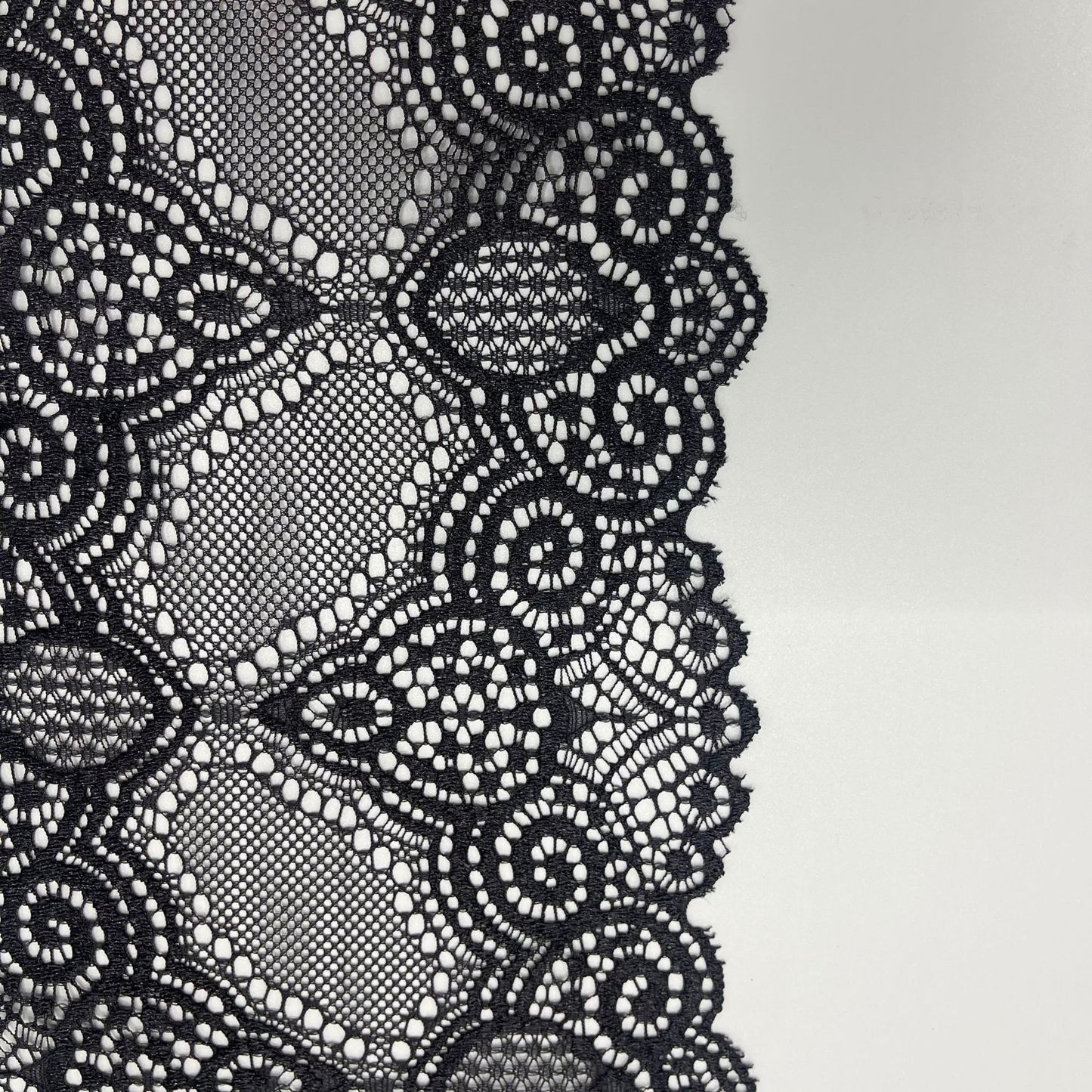 freedombeauty|15cm Wedding Dress Accessories High-Quality White Nylon Lace Hollow Embroidery Handmade Embroidery