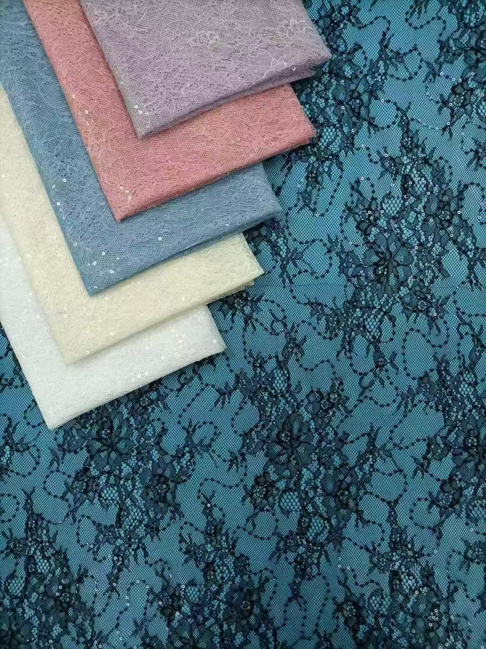 freedombeauty|Sequin Brocade Polyester Sequin Lace Fabric European and American Women's Clothing Tops Dresses Children's Clothing Shoe Materials Bags Lace Fabric