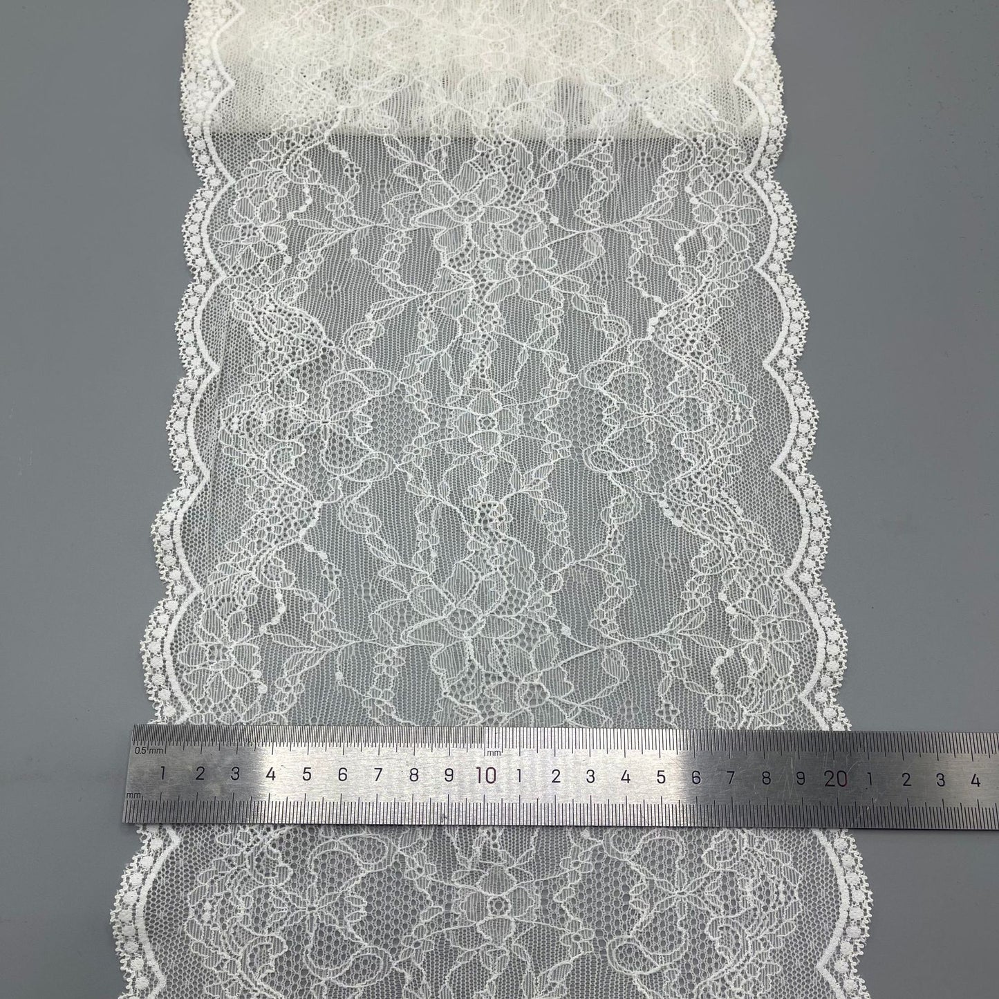 freedombeauty|20CM Wedding Dress Accessories White Nylon Elastic Hollow Lace Trim Panty Lace E-commerce