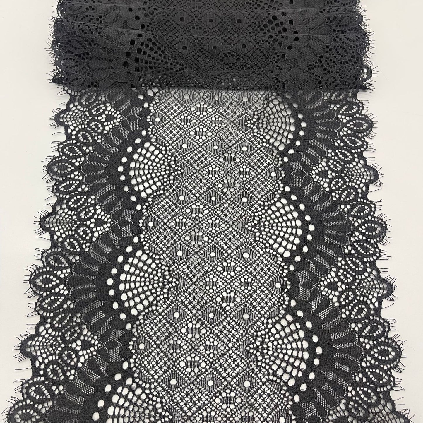 freedombeauty|20CM Elastic Eyelash New Hollow Fabric Eyelash Lace DIY Wedding Dress Lingerie Lace Trim