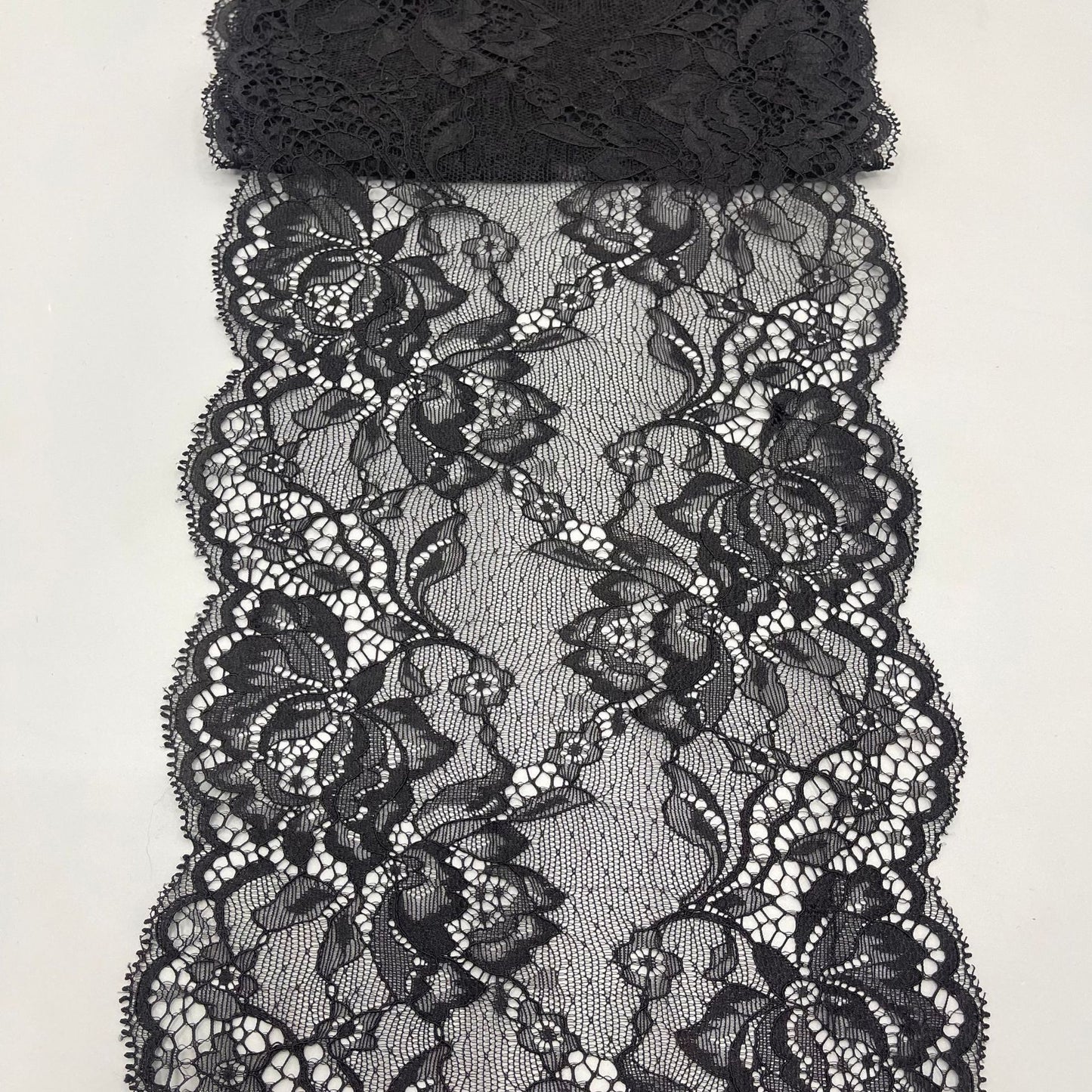 freedombeauty|20CM Double-Sided Elastic Lace Trim DIY Wedding Dress Clothing Lingerie Accessories Lace Supply