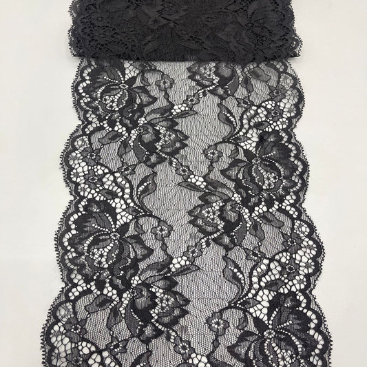 freedombeauty|20CM Double-Sided Elastic Lace Trim DIY Wedding Dress Clothing Lingerie Accessories Lace Supply