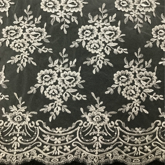 Freedombeauty | New Computer Embroidered Lace B797 Wedding Dress Veil Materials