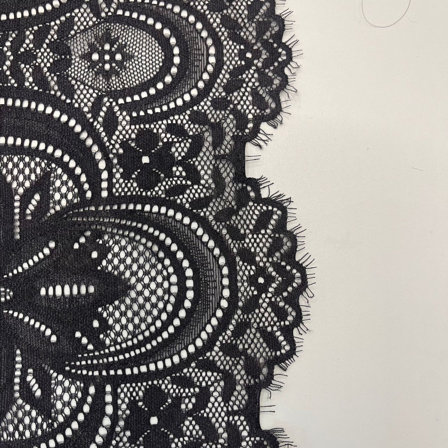 freedombeauty|22cm Elastic Eyelash French Lace Trim Wedding Dress Lingerie Accessories DIY Clothing Decoration