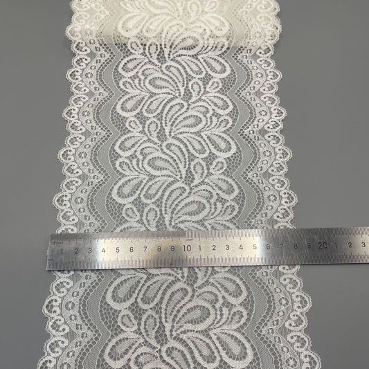 freedombeauty|18CM Multi-color Customizable Nylon Elastic Hollow Lace Trim Handmade Lace
