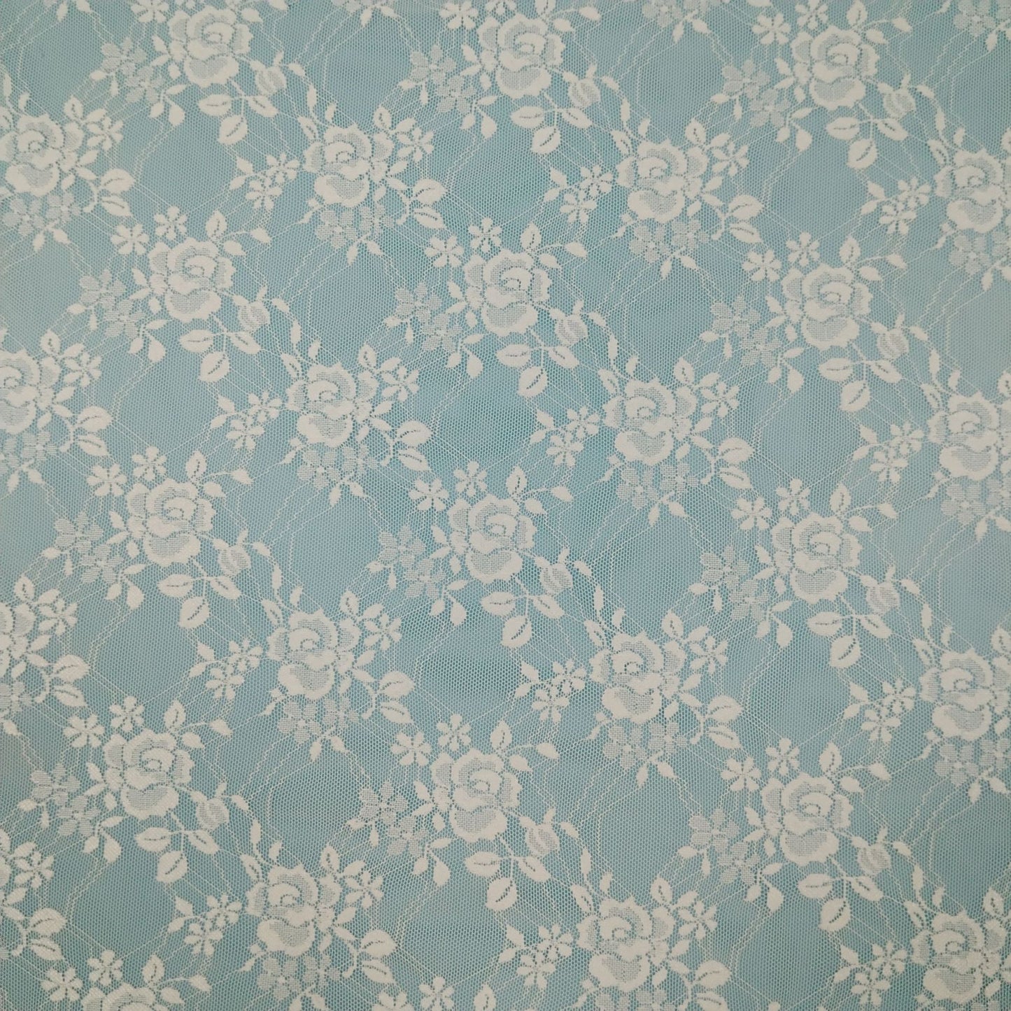 freedombeauty|Hot Selling Nylon Small Rose Lace Fabric Women's Base Shirt Pajamas Dress Lace Fabric Fashion Lace