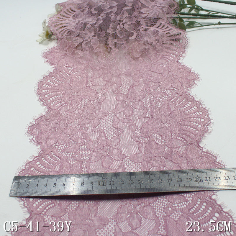 freedombeauty|Three-Color Series Car Thread Retro Full Floral Elastic Eyelash Lace Soft Performance Costume Lace Accessories