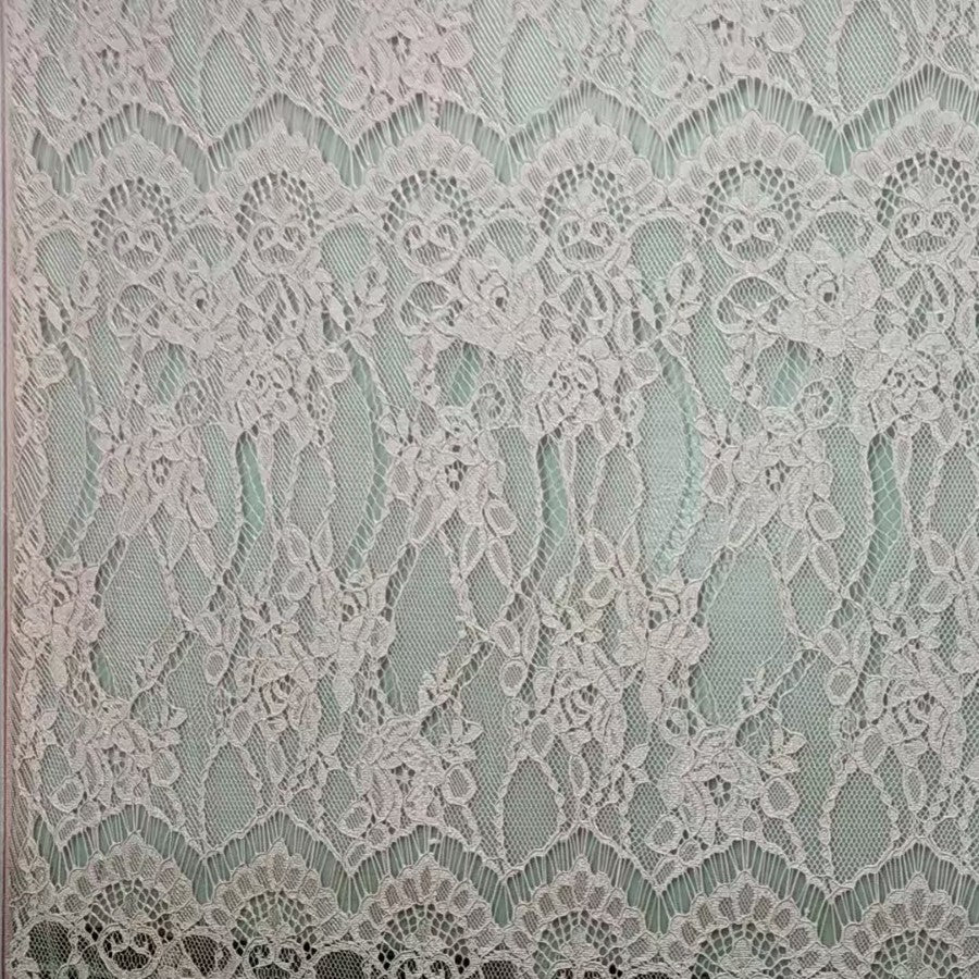 freedombeauty|Polyester Lace Fabric Eyelash Full S-Shaped Segment Long Eyelash Connective Wedding Dress Dress Shirt Decoration for Children