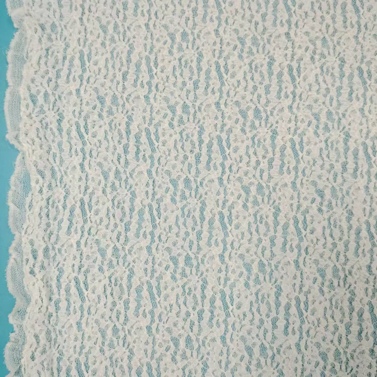 freedombeauty|Bubble Fabric Nylon Lace Fabric Thin Striped Floral Lace Fabric Base Women's Clothing Dress Lace Accessories Fabric