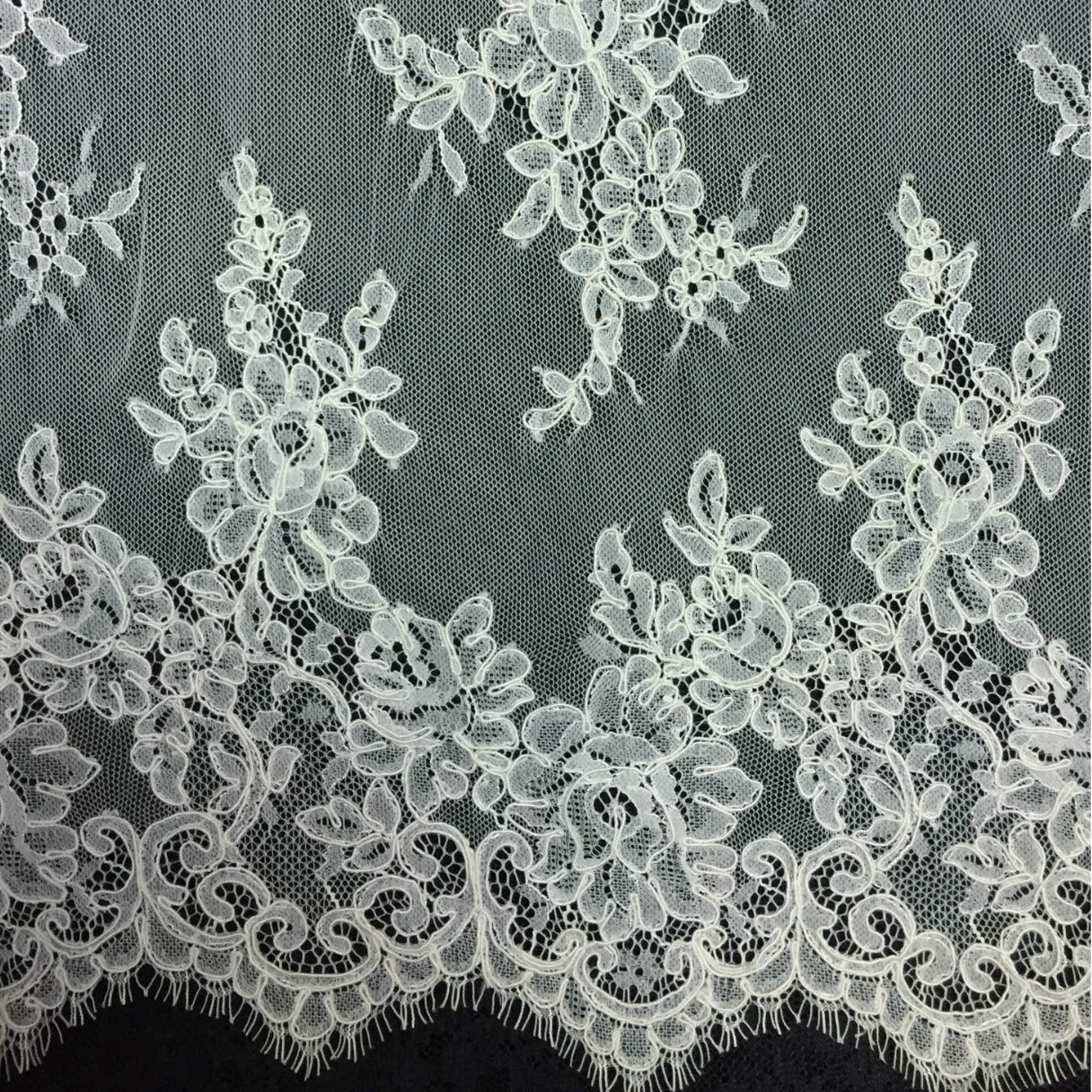 Freedombeauty | Direct Supply Car Bone Lace Veil Skirt Lace Accessories Three-Dimensional Bone Lace Fabric Wedding Dress Fabric