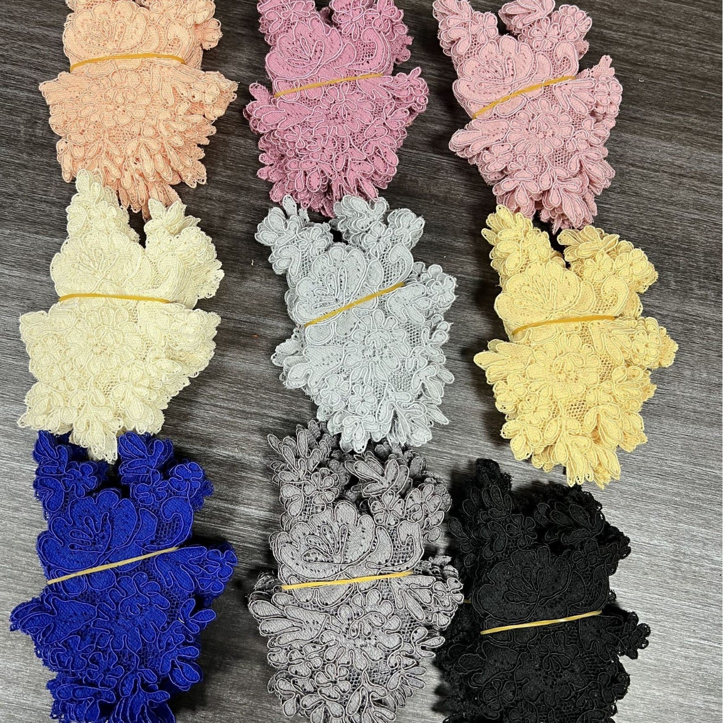 Freedombeauty | in Stock Bone Line Lace Pair Flower Wedding Dress Fashion Decoration Accessories