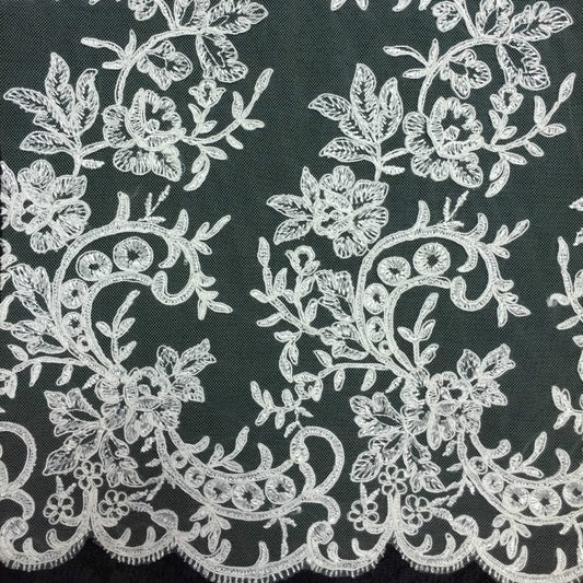 Freedombeauty | Direct Selling Car Bone Lace Veil Skirt Lace Accessories Three-Dimensional Bone Lace Fabric Wedding Dress Fabric
