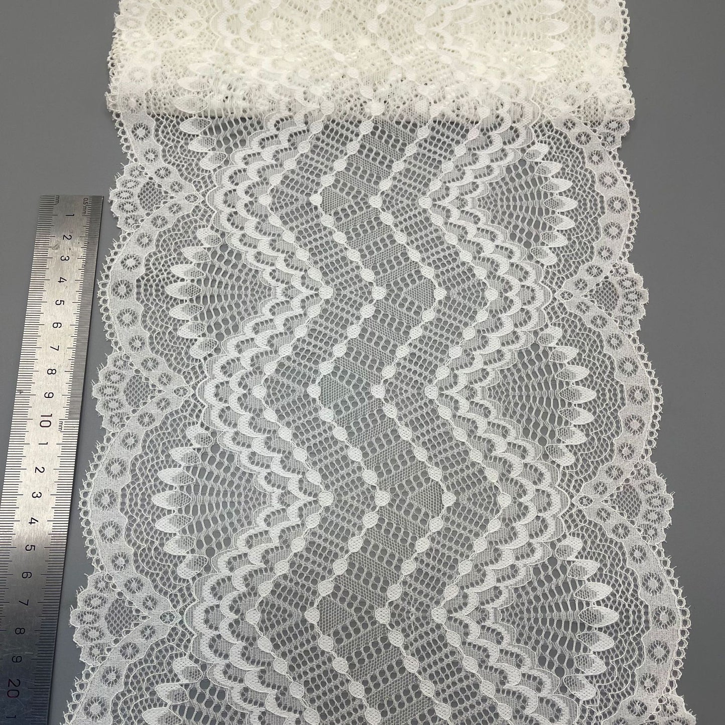 freedombeauty|18CM Lingerie Wedding Dress Accessories High-Quality Nylon Elastic Lace Hollow Trim