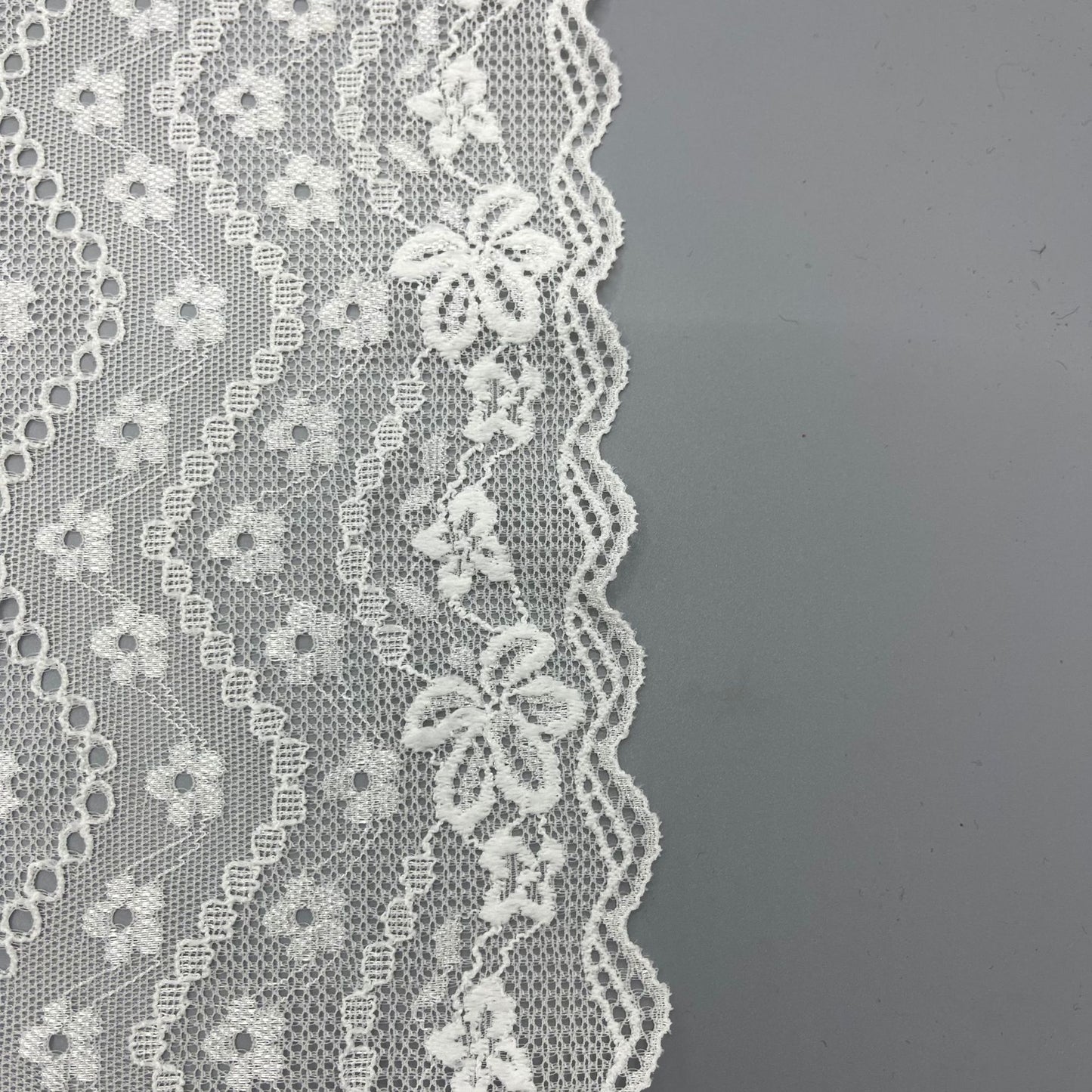 freedombeauty|20cm Elastic Lace White Wedding Dress Lace Trim Hollow Lace Nylon Design DIY Lace