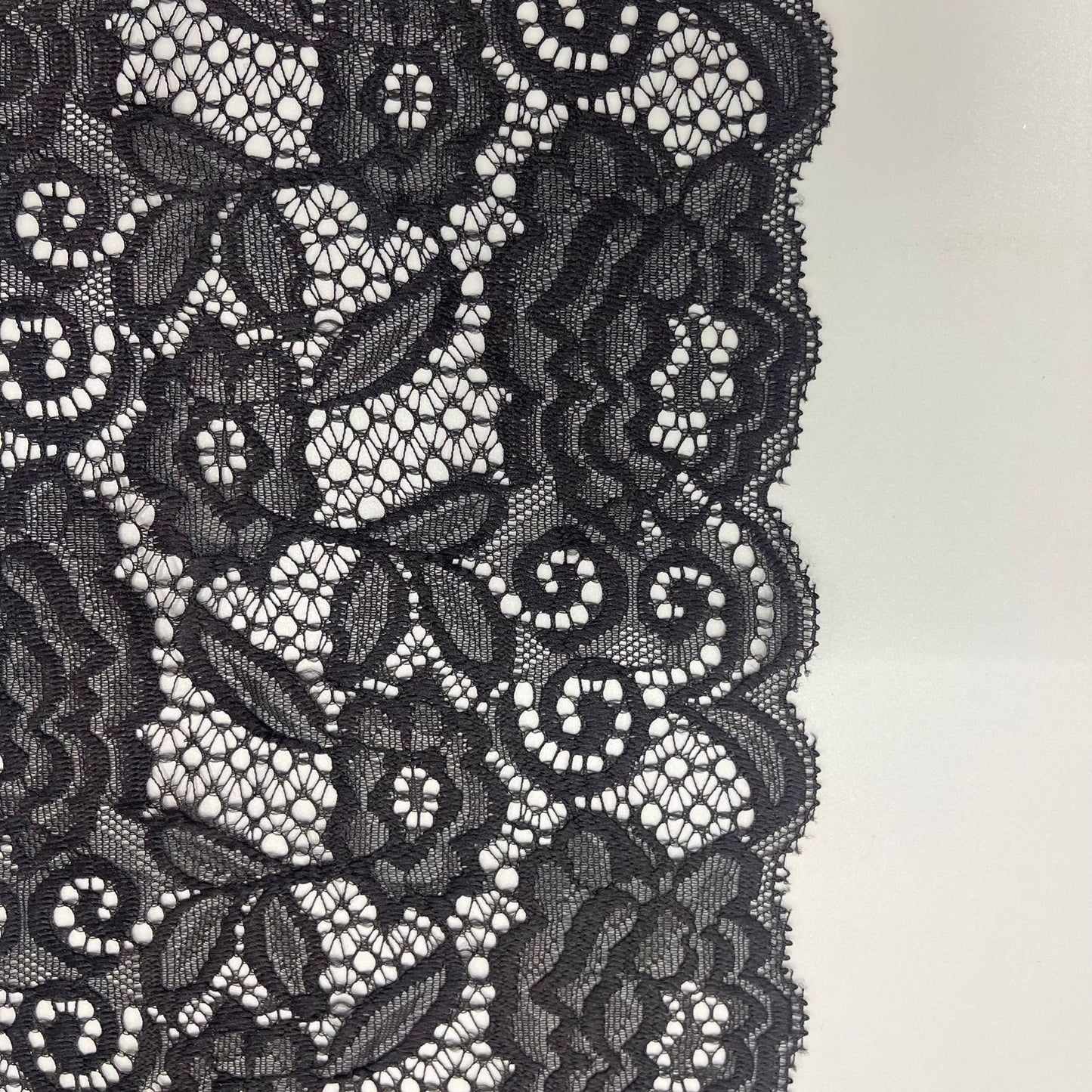 freedombeauty|16cm Stretch Nylon Wedding Dress Lace White Lace Hollow Design Accessories DIY Lace Parts