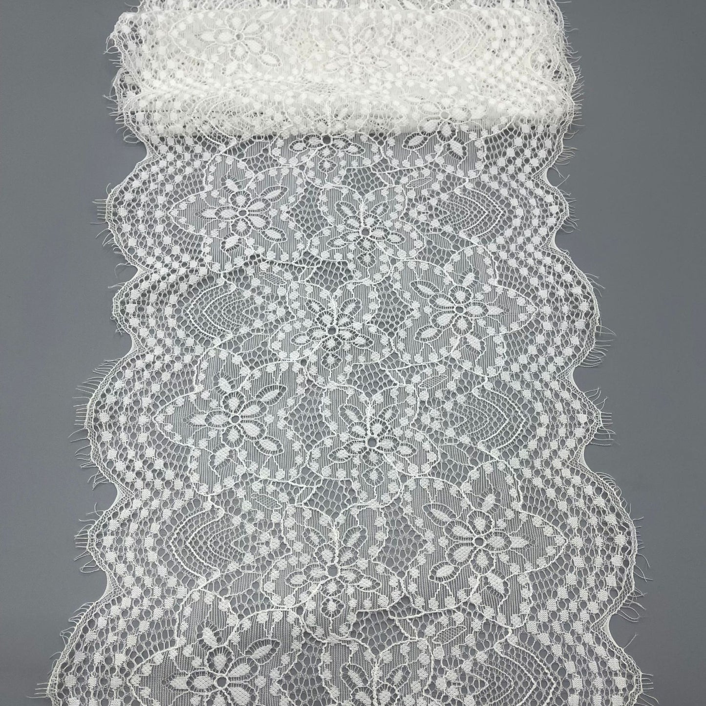 freedombeauty|22cm Elastic Eyelash High-end French Lace Trim Clothing Lingerie Wedding Dress Accessories DIY