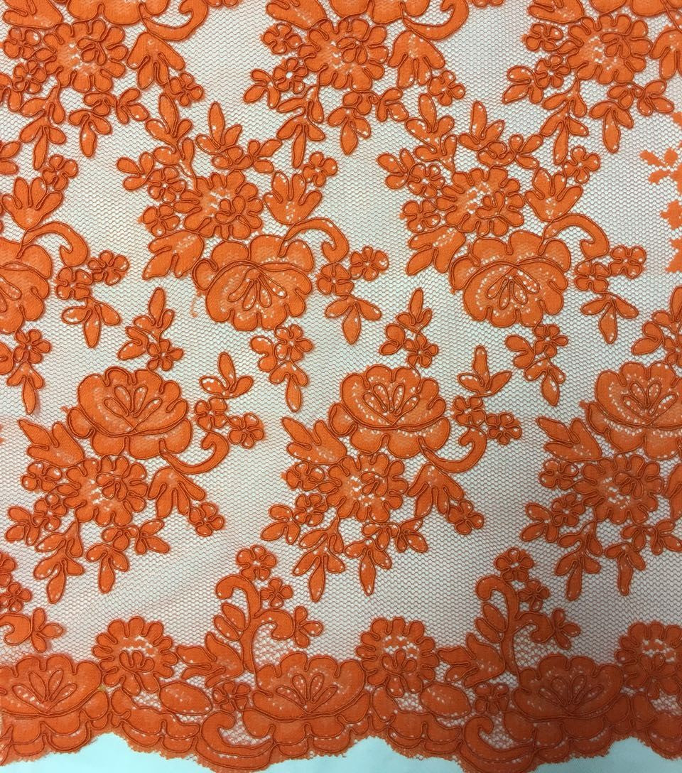 Freedombeauty | Supply Car Strand Lace Veil Skirt Lace Accessories Three-Dimensional Bone Thread Lace Fabric Wedding Dress Fabric