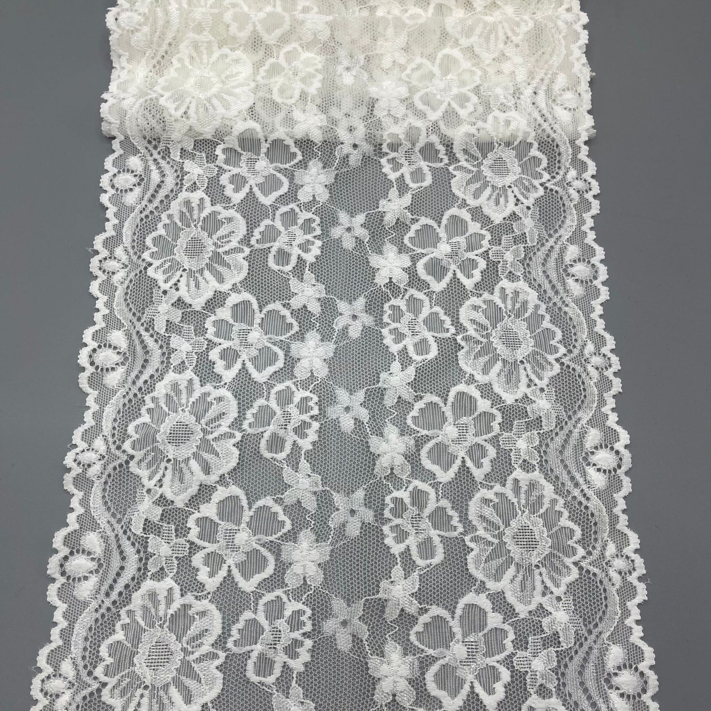 freedombeauty|20CM Nylon Lace Trim Elastic Lace Trim for Underwear Skirt Hem Gloves Socks Accessories