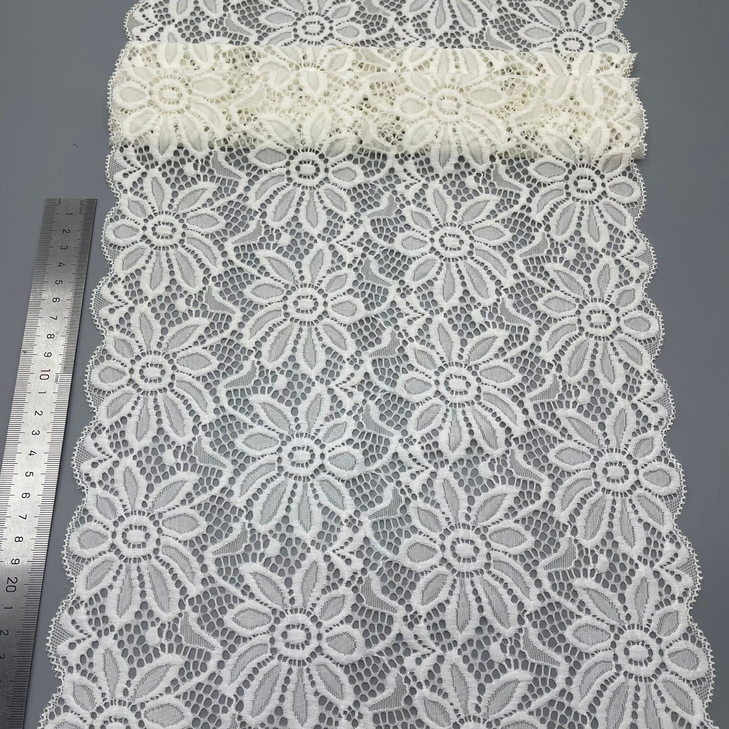 freedombeauty|28cm European and American Lace Handmade Wedding Dress Accessories Nylon Hollow Lace Trim High-end Design Edging