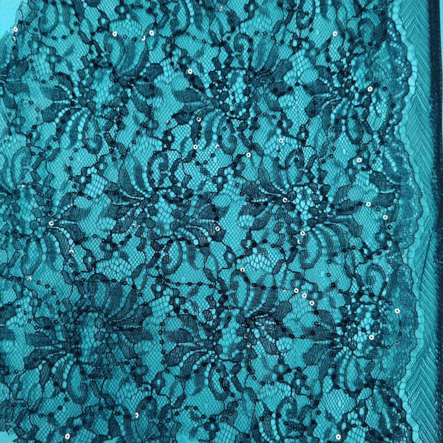 freedombeauty|Hot Selling Full Width Sequin Lace Mesh Fabric Hollow Out Jacquard Mesh Fabric for Clothing Accessories