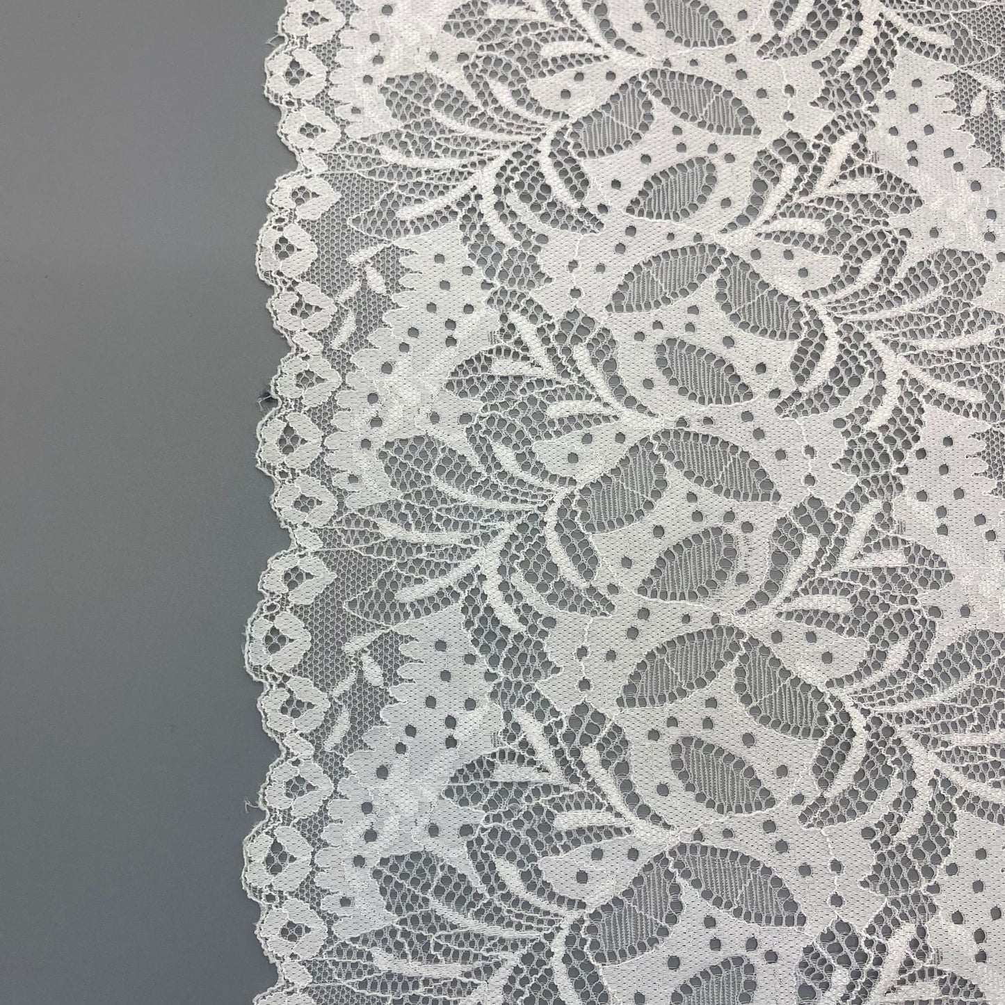 freedombeauty|18CM Wedding Dress Accessories High-Quality White Nylon Elastic Lace Hollow Trim Handmade