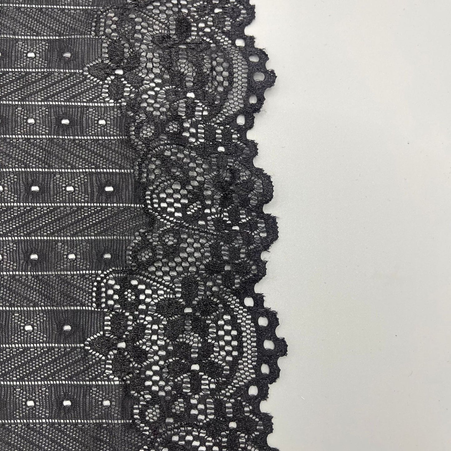 freedombeauty|19cm Elastic Lace Handmade Wedding Dress Accessories White Hollow Nylon Lace Trim Decoration Parts