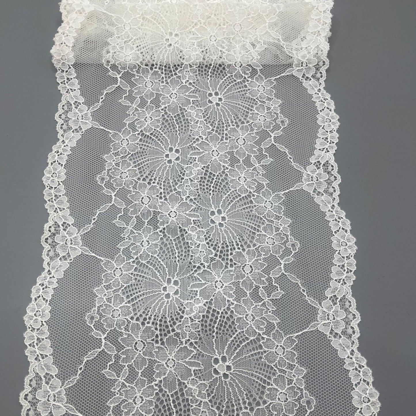 freedombeauty|20CM Soft Nylon Spandex Black and White Sock Decoration Elastic Lace Trim